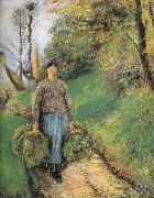 Camille Pissarro Mention hay farmer USA oil painting artist